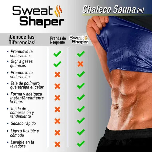 Chaleco Sauna Reductor - 45% OFF - ¡Conseguirás la figura que deseas!