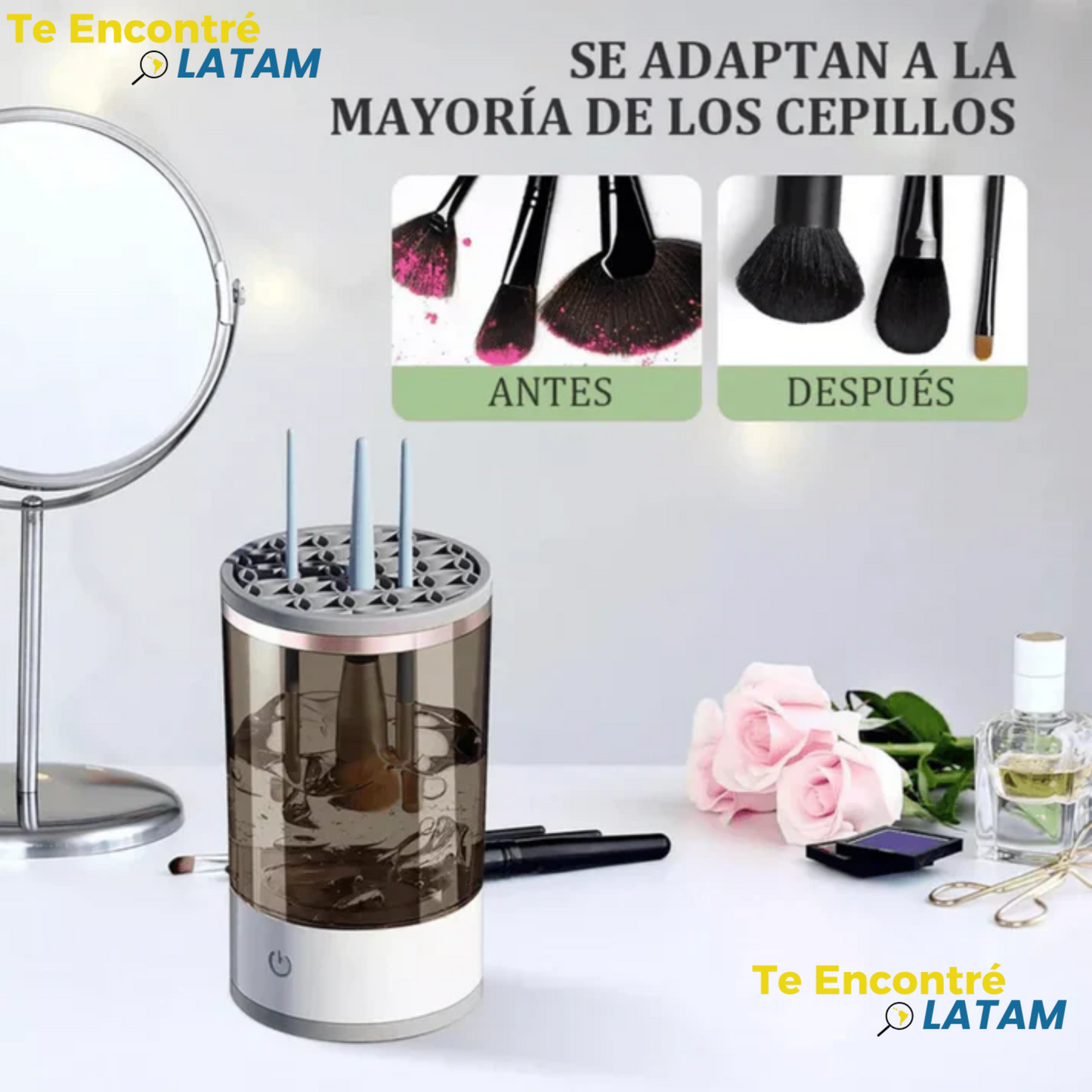 GlamBrush™ - Limpiador de brochas de maquillaje