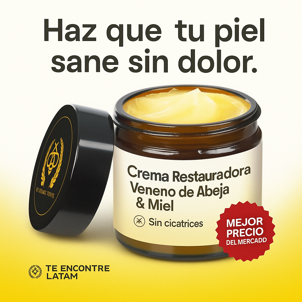 Crema de veneno de abejas - La crema restauradora desde la naturaleza