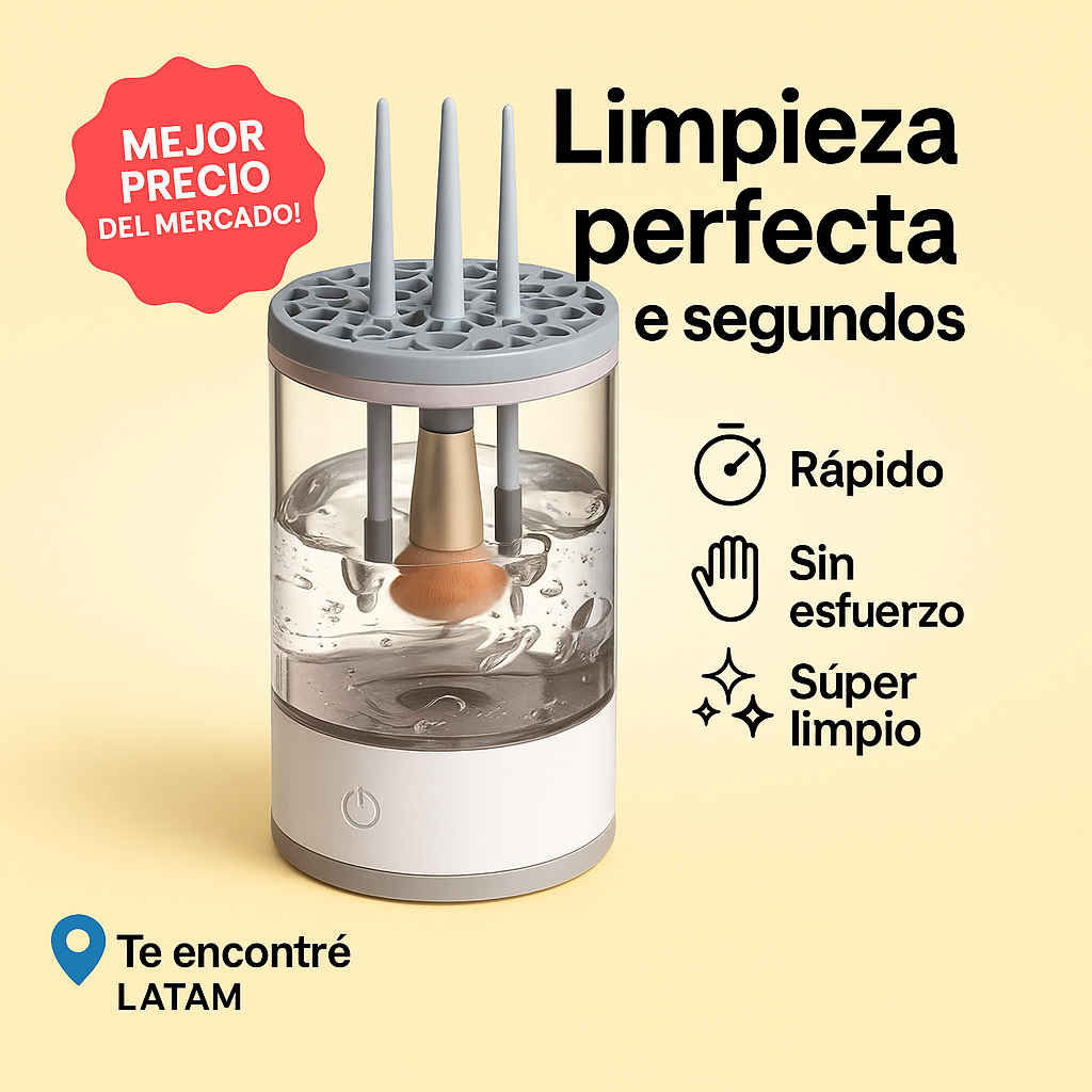 GlamBrush™ - Limpiador de brochas de maquillaje