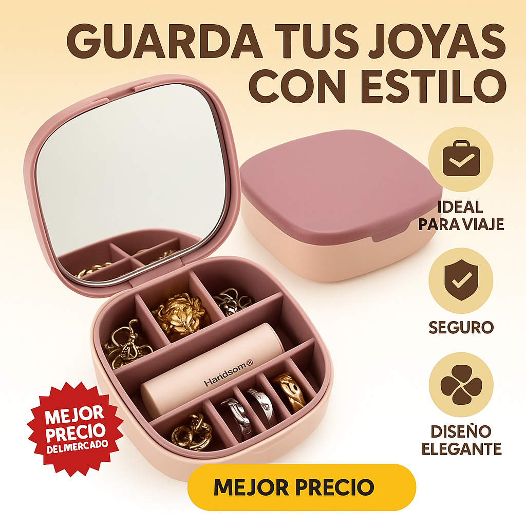 ChicTravel® - Mini Joyero Con Espejo De Viaje