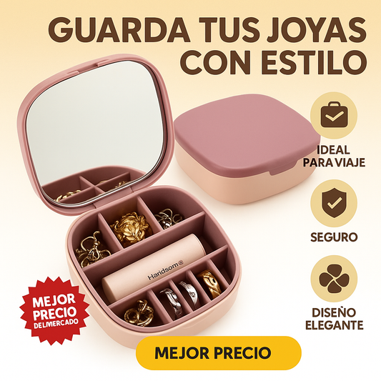ChicTravel® - Mini Joyero Con Espejo De Viaje